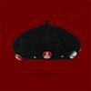 Woolen Christmas Beret Solid Color Painter Hat Artist Hat Wool Beret  Girl