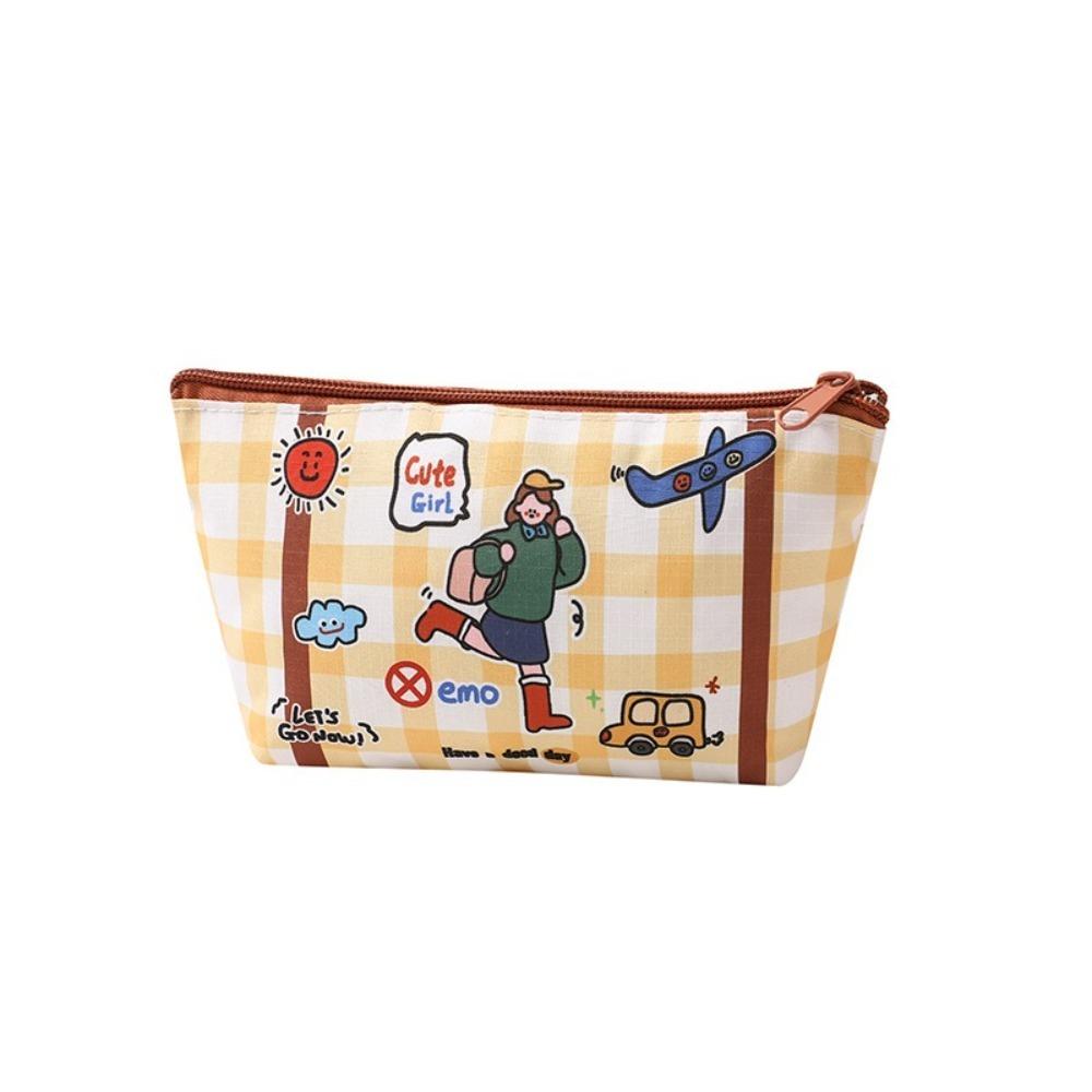 

Водонепроницаемая дорожная сумка для хранения большой вместимости, дорожная косметичка, органайзер для косметики, сумочка для женщин Yellow-Small bag