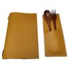 In-Stock 3-Slot Leather Cutlery Bag for Knives, Forks, and Spoons - Ideal for Western Restaurant or Steakhouse Use.