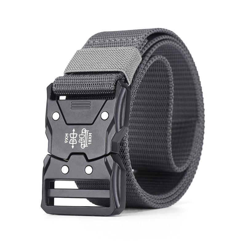 

Men s Outdoor Tactical Nylon Belt: Cobra Buckle for Military and Sports. 125 cm