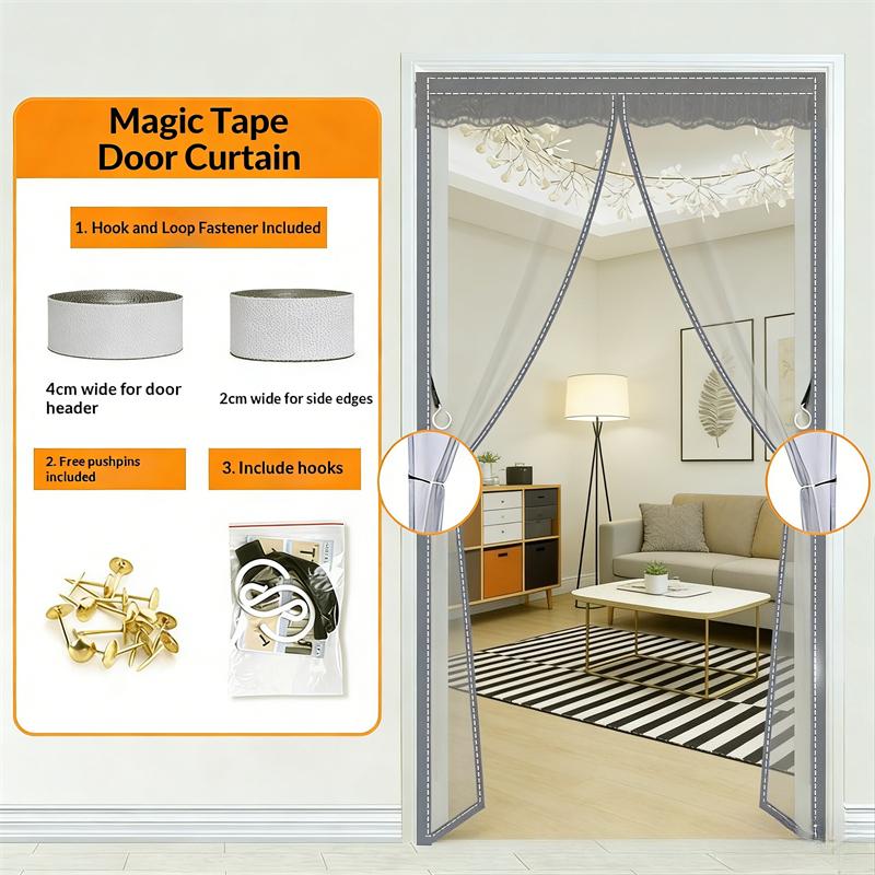 New Summer Magnetic Mosquito Net Door 100*210 Cms Window Curtains Automatic Closing Curtain Shades Screen Home Textile Garden