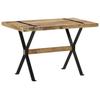 Dining Table 120 x 60 x 76 cm Rough Mango Wood