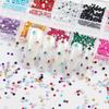 12 Grid Shimmering Crystal 3D Nail Art Rhinestones Versatile Flatback Gemstones for Nails Shoes Makeup Bags Decoration