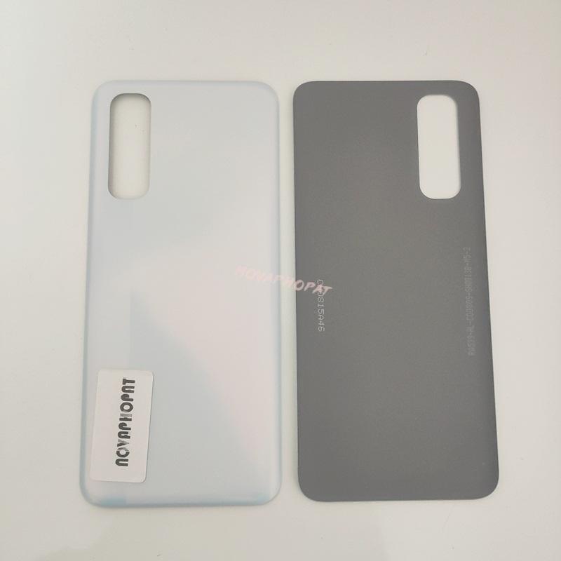 Back Battery Cover Rear Door Housing For Oppo Realme 7 4G RMX2151 LCD Middle Frame Bezel Side Volume Button Camera Lens