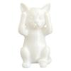 3D Printed Cat Figurine Kittens Hear Speak See No Evil Statue Miniature Cat Ornament Cat Lover Gift for Desk Shelf Cabinet Decoration