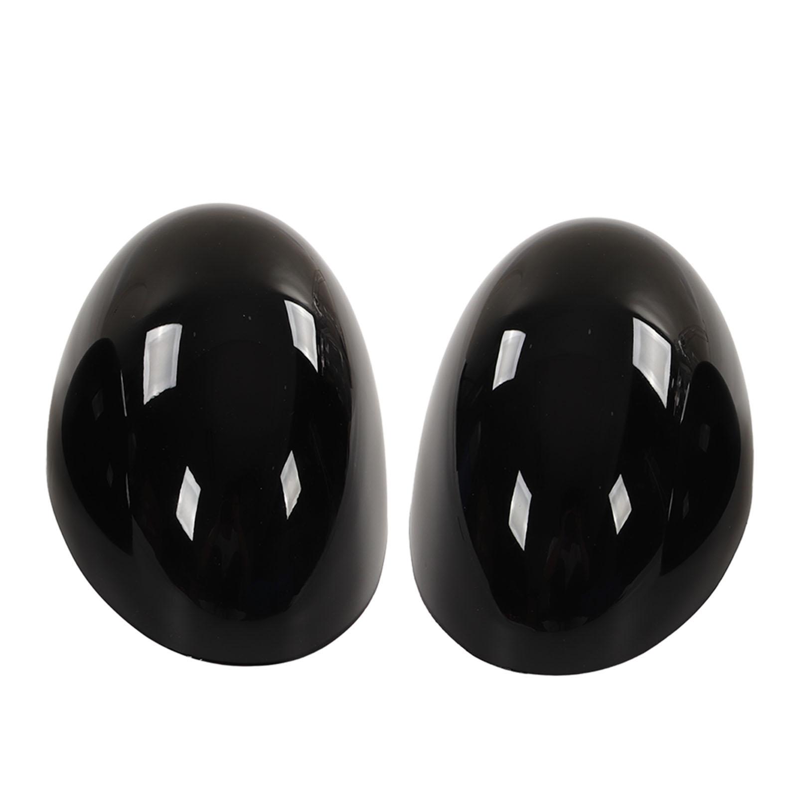

2pcs Door Mirror Cover Left Right Glossy Black Replacement for Cooper R55 R56 R57 R58 R59 R60 R61