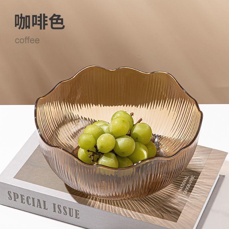 Fruit Plate Household Living Room Coffee Table High Value Fruit Plate Vegetable Salad Bowl Fruit Bowl Cold Vegetable Bowl Dessert Bowl Factory