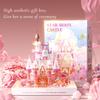 Non-Toxic Dreamy Crystal Flower Castle Assemblage Building Blocks Toys Architecture Model Bricks Home Decor Creative Ornaments Children Gifts