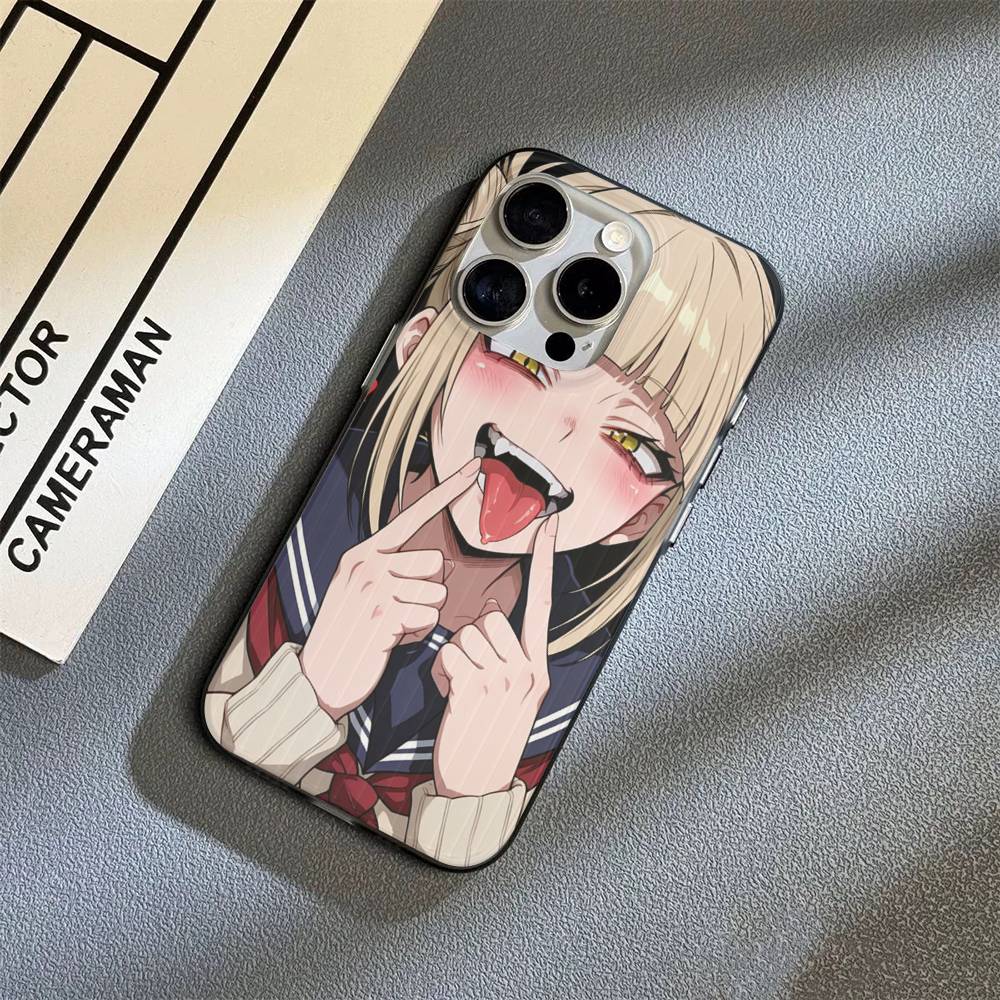 Toga Himiko My Hero Academia For Phone 17 16 15 14 13 12 11 Pro Max Plus Pro Air Phone Case Corrugated Stripe Back Cover