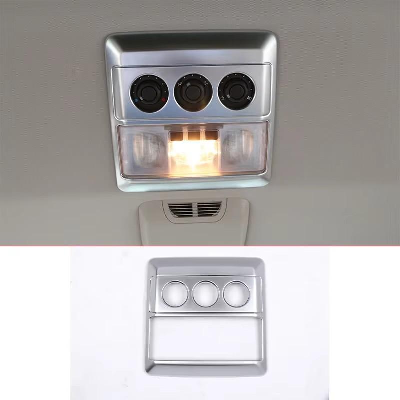 

ABS Black Car Front Ceiling Roof Reading Light Lamp Trim Cover Frame Car For Land Rover Discovery 4 LR4 2010-2016 Accessories