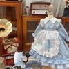 HAMRETHYPPZ 14 16 13 BJD Poupée Articulée Robe Costume de Poupée Vêtements de Servante Robe de Poupée Articulée Robe de Poupée à Habiller Robe de Princesse, Bleu Clair