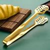 Leaf-Shaped Stainless Steel Food Tongs