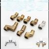 Shower Faucet Curved Foot Fittings Brass Shower Room Pipe Bend Connector Bathroom Elbow Reducing Kitchen Angled Change Joint