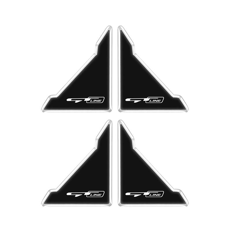 4Pcs Car Door Corner Anti-collision Protective Covers Stickers For KIA Ceed EV6 RIO Stonic K9 Sorento Stinger Niro Cadenza Soul ulsap11