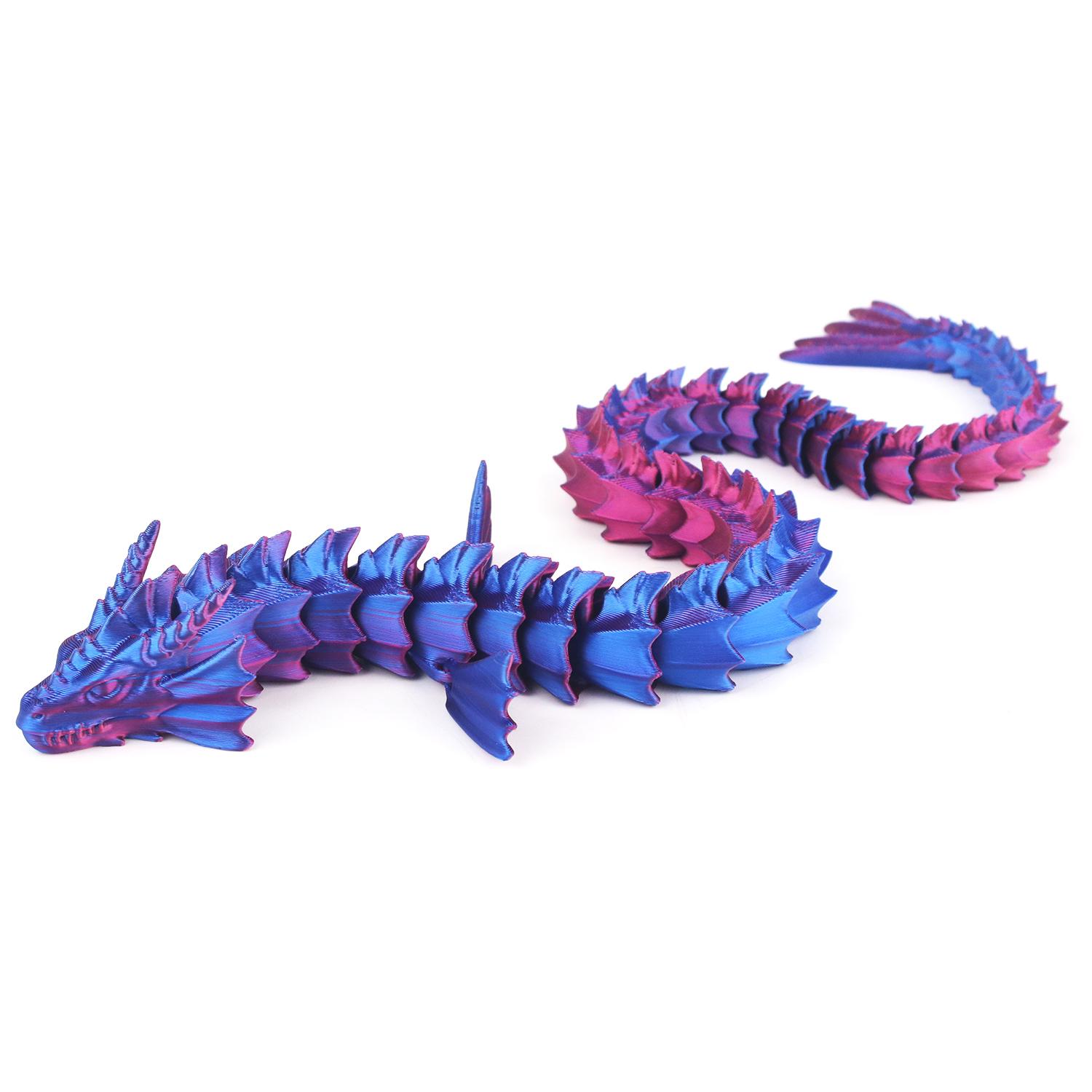 

Sky Dragon Model Joint Flexible And Movable Model Children S Toy Pendant Relief Decoration фиолетовый