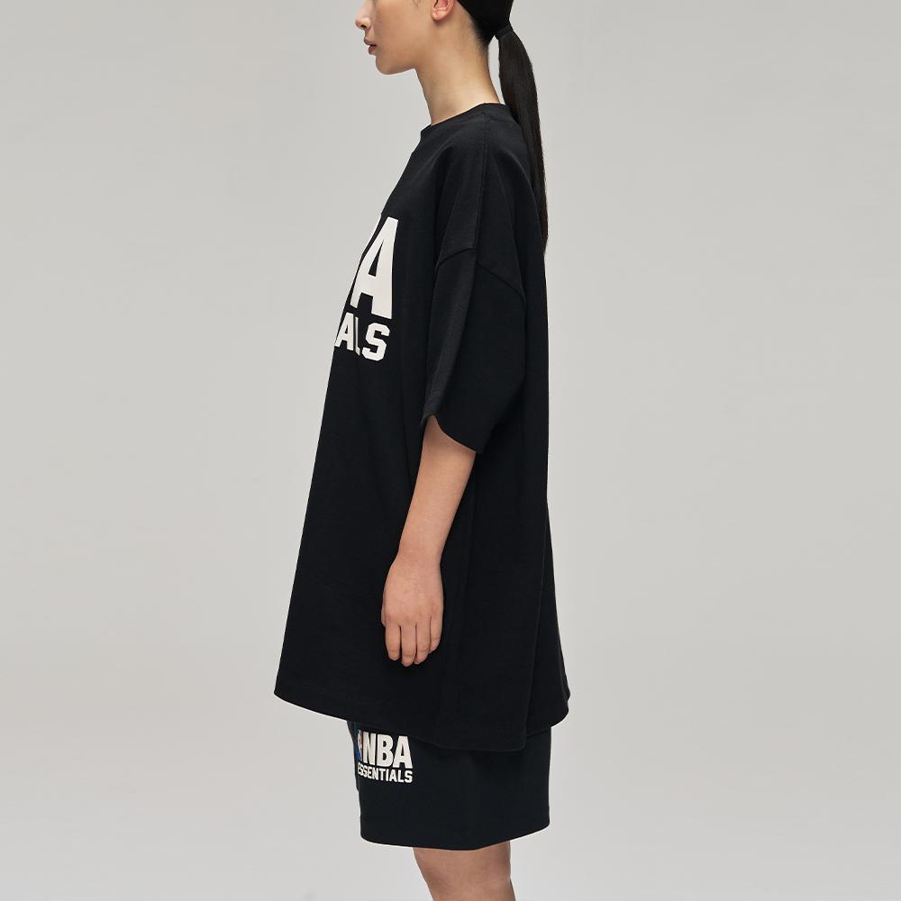 Fear of God Essentials NBA 90er Jahre T-Shirt Vintage Schwarz Herren Oberteile 125NB252001F