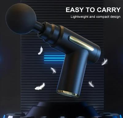 Deep Tissue Massage Electric Fascia Gun Multi-gear Adjustment+professional Massage Head