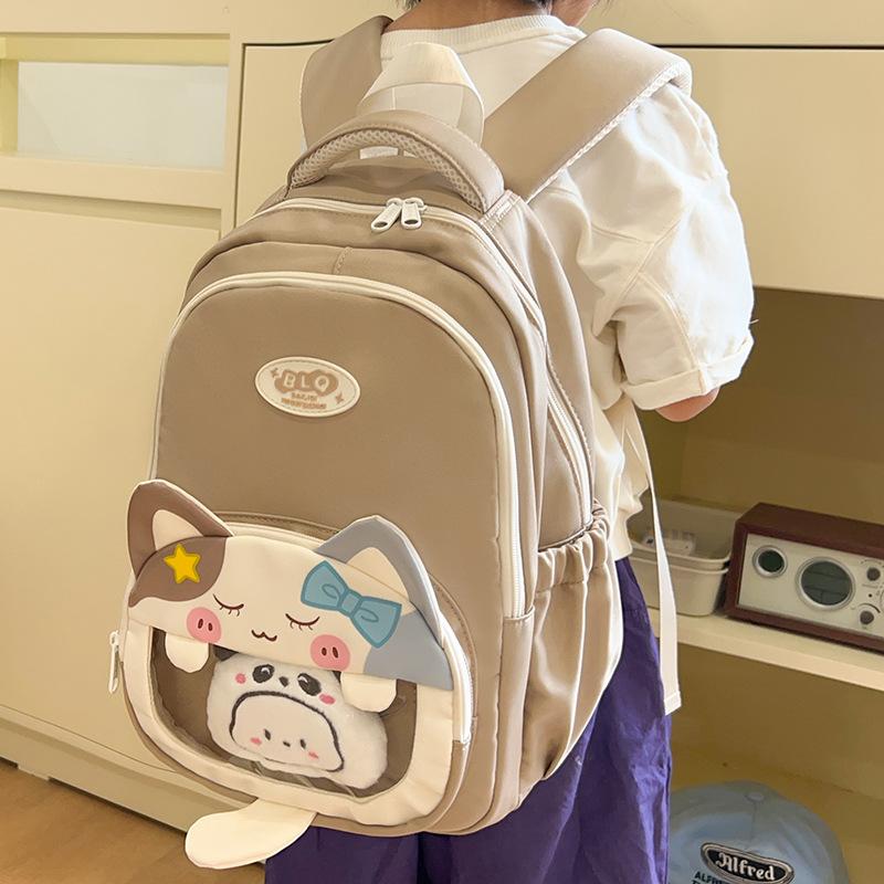 Children's Schoolbag, Primary School Students and Girls Are Cute and High-value Cats, Kindergarten Small Backpacks, Fashionable Backpacks.