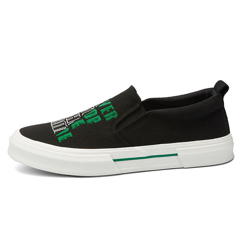Shinbu Spring New Mens Shoes Korean Fashion Fashion and Casual Men's Cloth Shoes Flat Sole OnePin Shoes