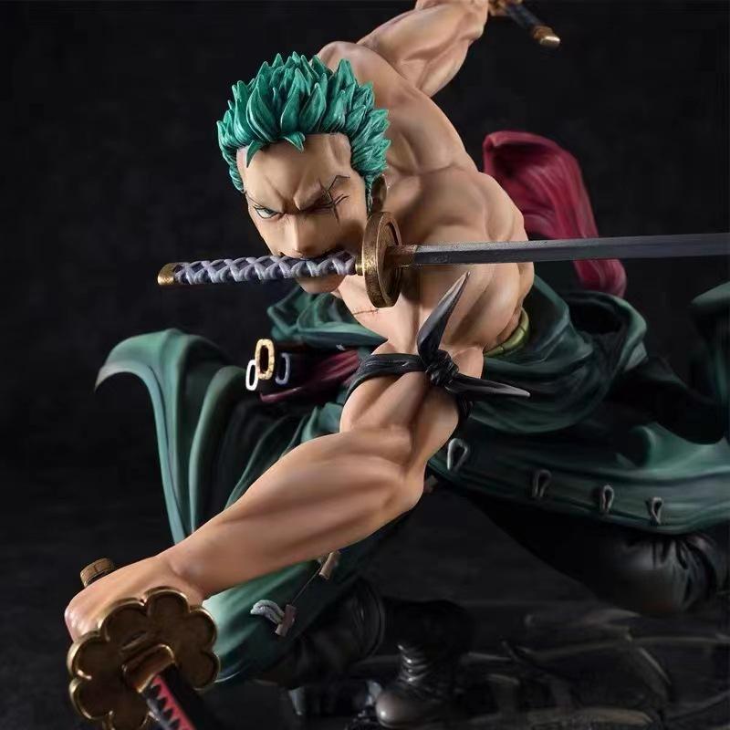 Roronoa Zoro Three-Sword Style Action Figure - Anime Model Ornament Gift