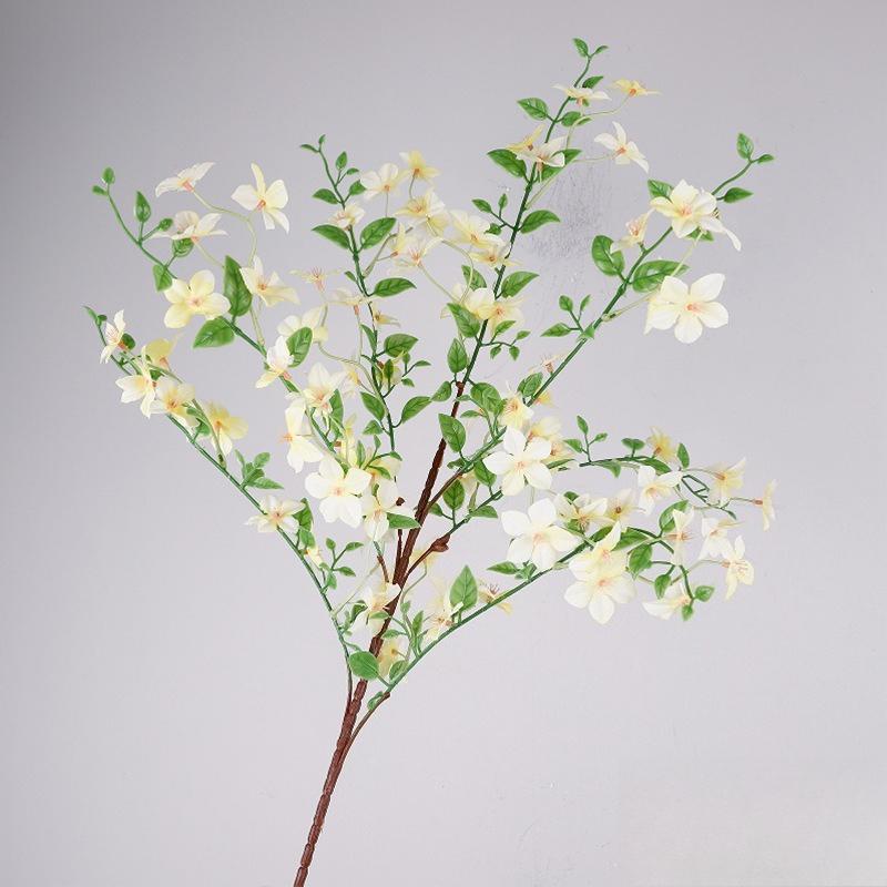 

6pcs Ins Style Simulation Flowers 92cm Silk Sweet-scented Osmanthus Flower Branch Restaurant Decoration Artificial Plant Floral жовтий