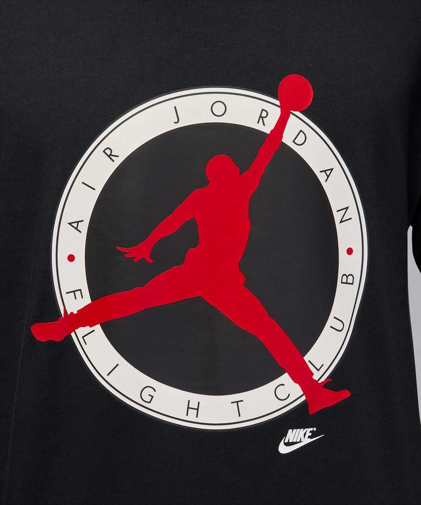 Nike Jordan Flight Club Long Sleeve T-Shirt M - Black: University Red / If3010-010