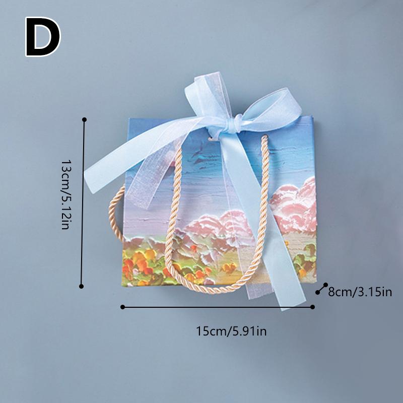 1 шт. сумка для покупок 3D сумка для хранения свадебный подарок сумка кремовая бумажная — фото 11