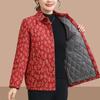 Mom's Fashion Floral Cotton Jacket - Autumn/Winter Thin Style, Small/Medium Sizes