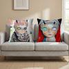 H-Hikari Shimoda IllustrationS Cushion Cover Multi-Scene Pillow Cover for Home & Car - Reversible, Soft & Durable for Daily Use