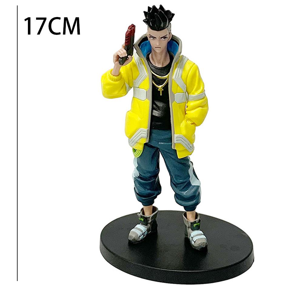 Cyberpunk Lucy Rebecca David Martinez Johnny Silverhand Standing Take Gun Action Figure Toys