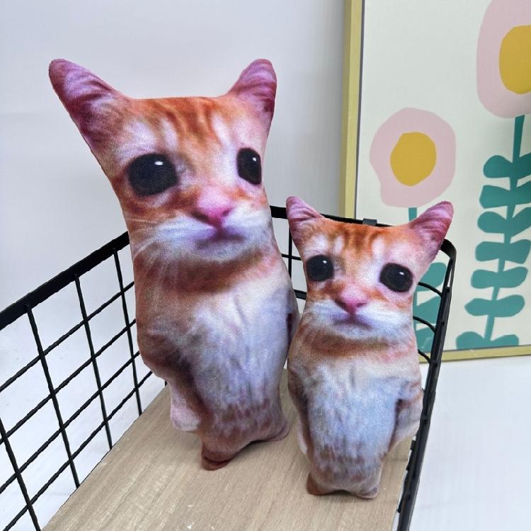 Animals Plush Throw Pillow Felines Stuffed Toy El Gato Animals Plush for Relaxation and Playing Stuffed Animals Doll