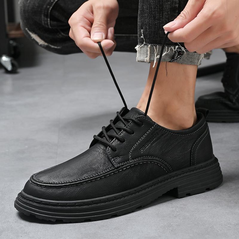 Mens Oxfords Breathable Leather Flats Formal British Style Dress Shoes Fashion Handmade Luxury Casual Shoes Low Top Sneakers