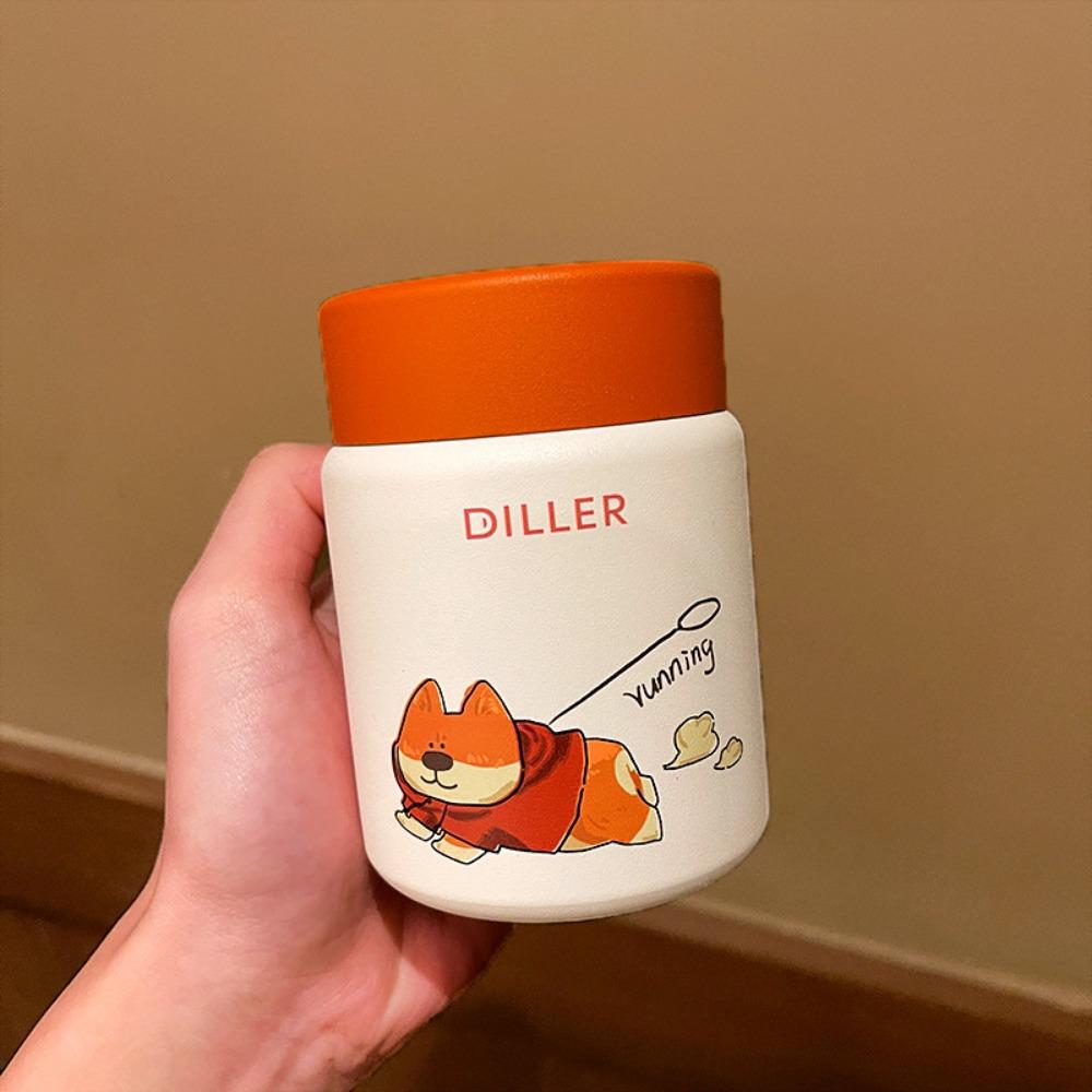 

Мини-термос из нержавеющей стали, Изолированная термобутылка для воды, Каша, Суп оранжевый