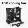 120mm Cooling Fan with USB Connection for Electronics, Server Racks, Networking Cabinets and Laptop Overheating Prevention