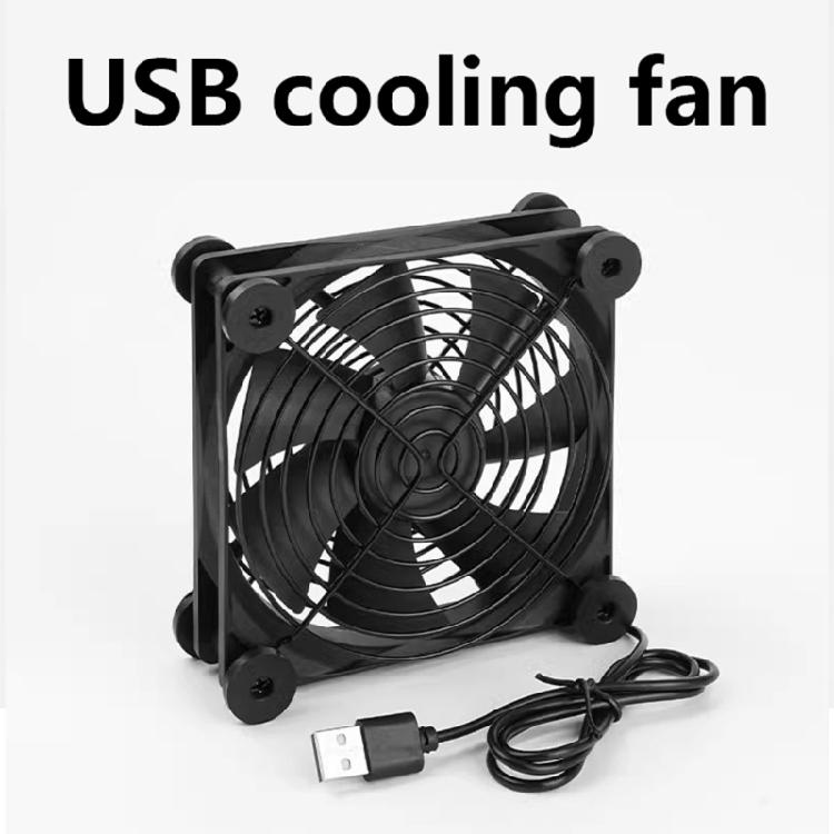120mm Cooling Fan with USB Connection for Electronics, Server Racks, Networking Cabinets and Laptop Overheating Prevention