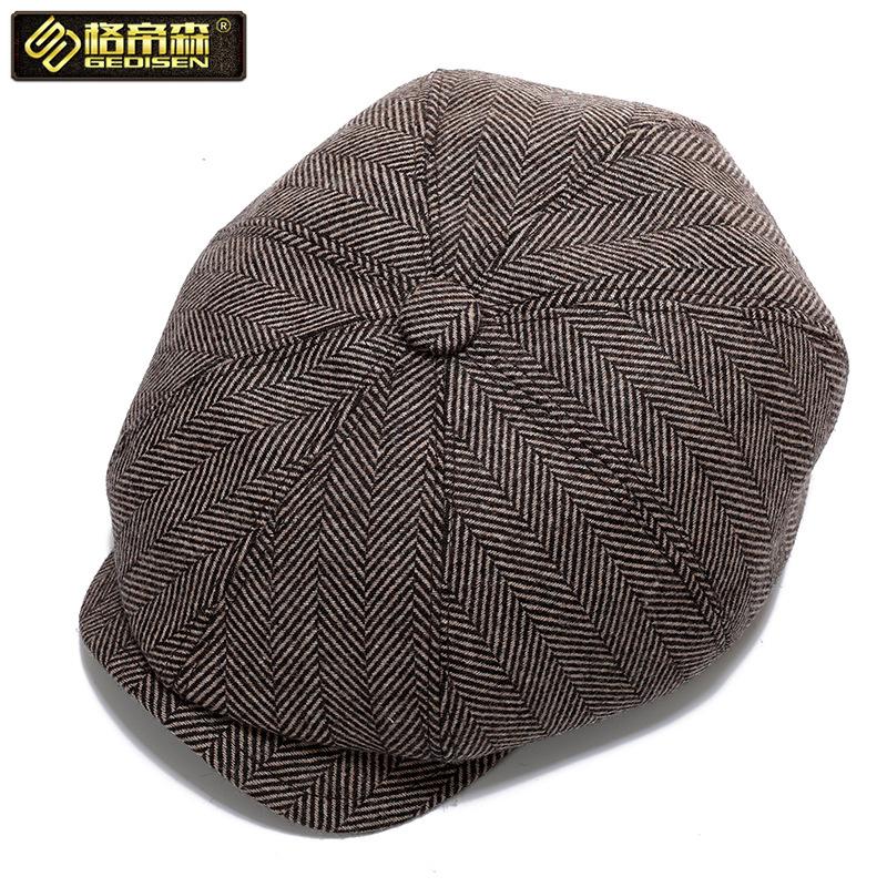 Berretto Berretto Peaky Blinders per Uomo Cappello da Giornalaio Cappello Piatto Ottagonale Cappello da Guidatore Casual Cappello Morbido Vintage