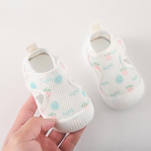 Koreanische 0-1-2 Jahre Alte Babys Neue Kinder Netzschuhe Kleinkindschuhe Jungen Mädchen Hohl Atmungsaktive Netzsandale Babykleidung