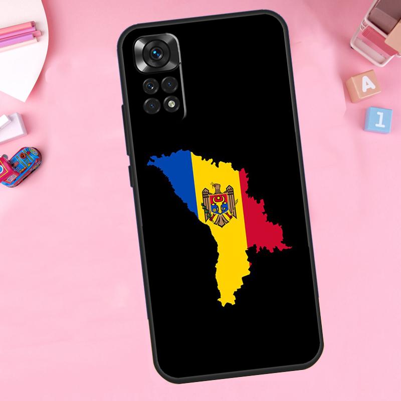 Moldova Flag Case For Xiaomi Redmi Note 12 11 10 9 8 Pro 12S 11S 10S 9S 8T 10A 10C 9A 9C 9T 12C Cover