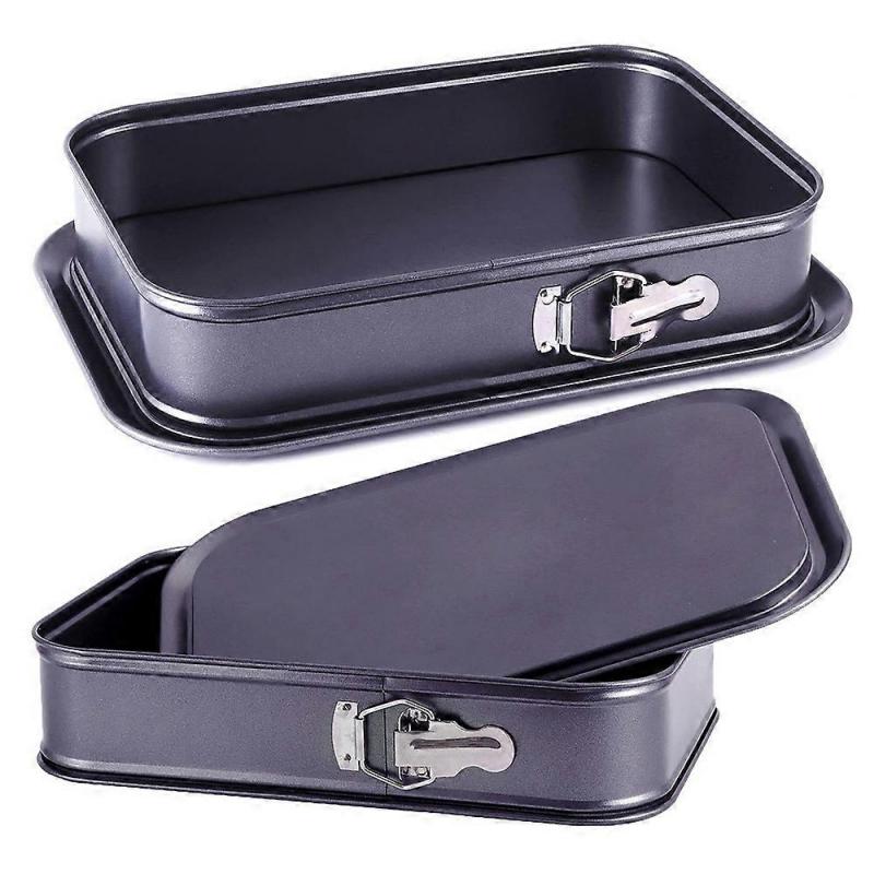 Non Stick Square Chiffon Cake Pan Carbon Steel Baking Mold with Removable Bottom, 40 X 28 X 8cm (FCM