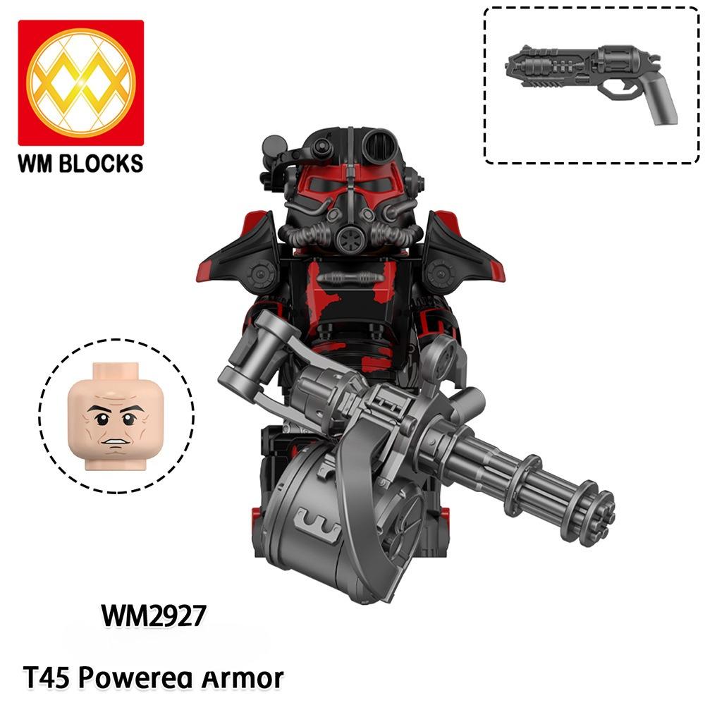 WM6209 Anime Games Bricks Dolls Blade Shield Soldier Angel Assembly Toys Building Blocks Collection Toy Model for Children