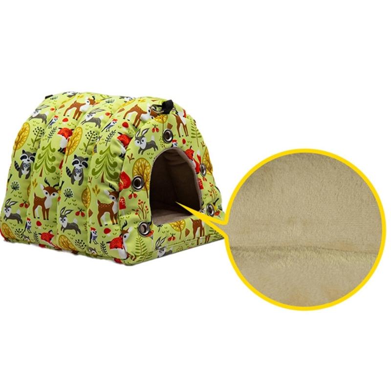 Bird Warm Nest House Winter Plush Sleeping Bed for Small Medium Birds