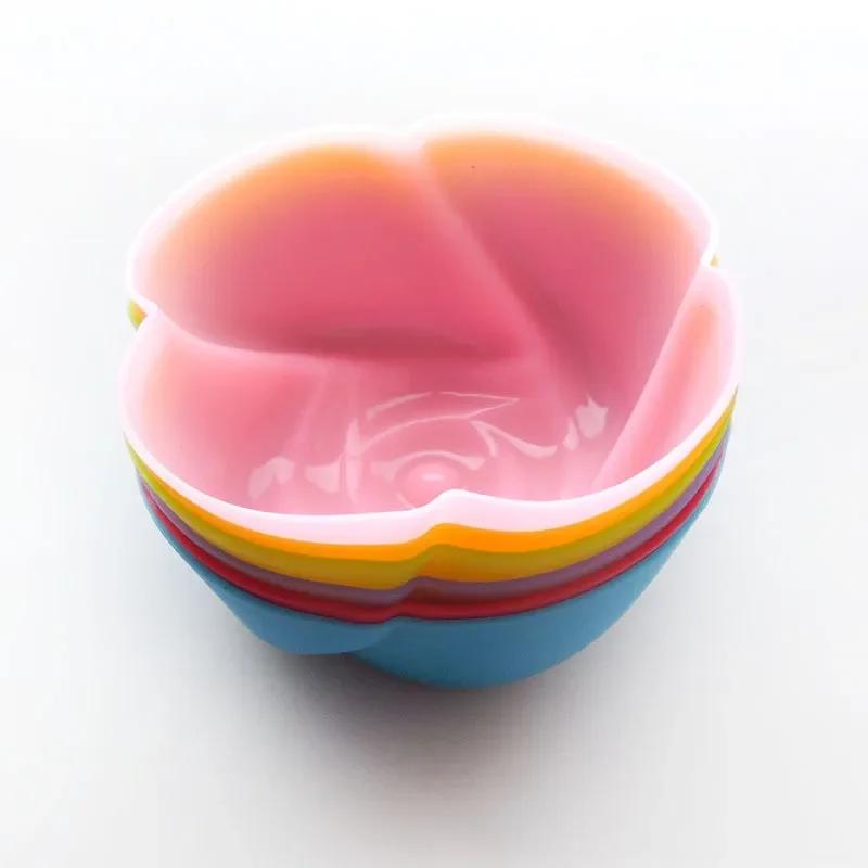 6 PCS/Set Silicone Cupcake Mold Bakeware Cupcake Liner Reusable Muffin Baking Nonstick Moulds Kitchen Baking Accessories Random