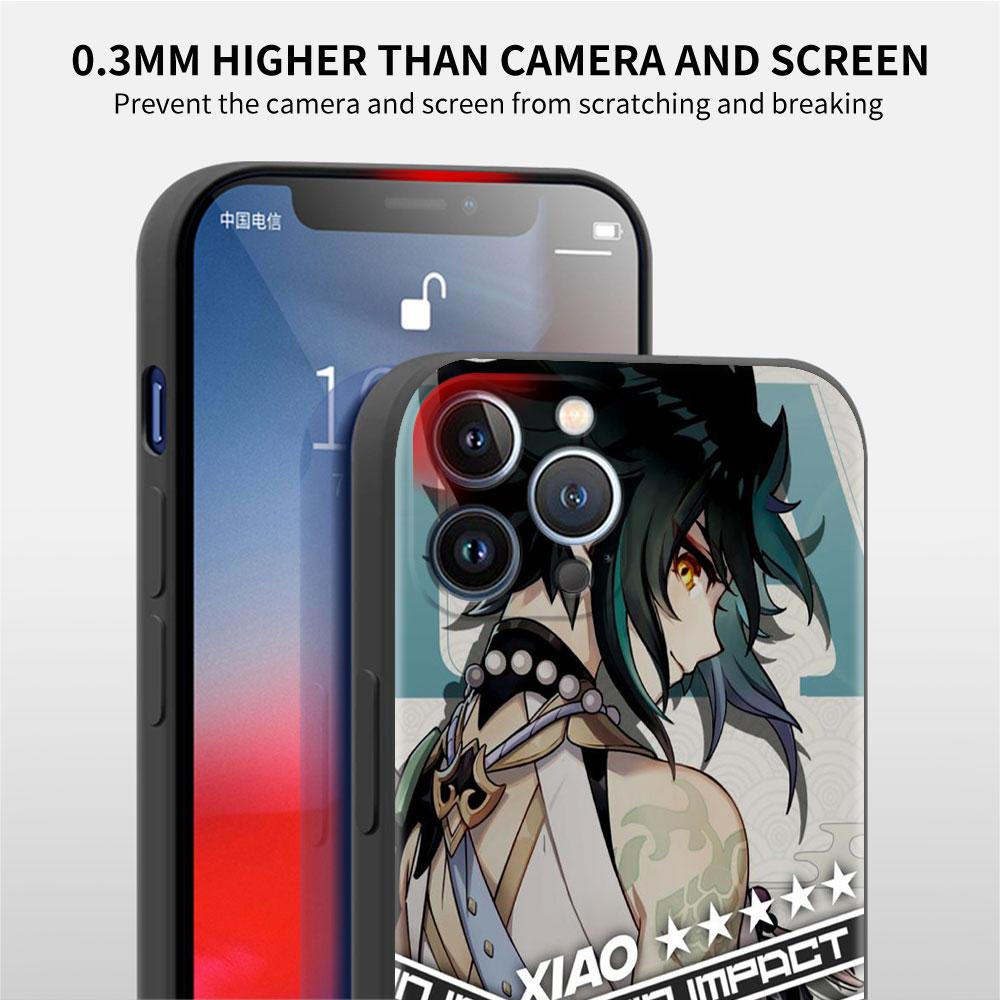 Genshin Impact Anime Case For Apple iPhone 14 13 Pro Max 12 7 8 6 6S Plus 11 Mini XR SE Soft Cover X XS Silicone Phone Funda