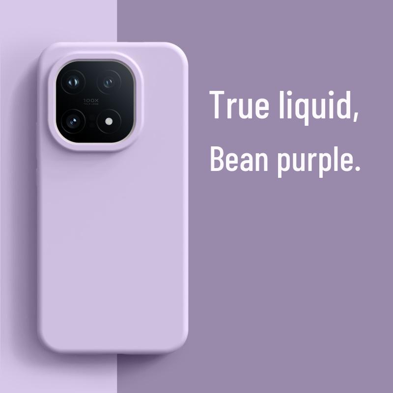 IQOO15 Silicone Phone Case: High-End, Solid Color, Dirt-Resistant, Anti-Fall Protective Cover for Women