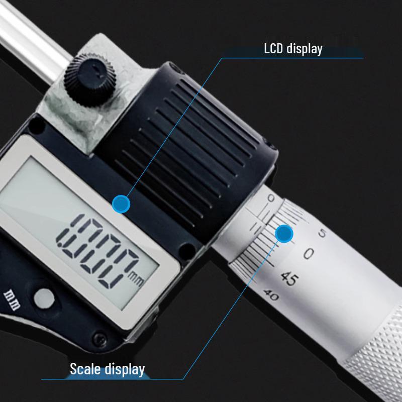 Guilin Guanglu Micrometer Screw Dial Caliper 0-25mm, 0.001mm Precision