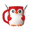 Ice Cream Cup Holder Penguin Shape Soda Beer Bottle 16 Oz Capacity Dessert Party Accessory Kitchenware