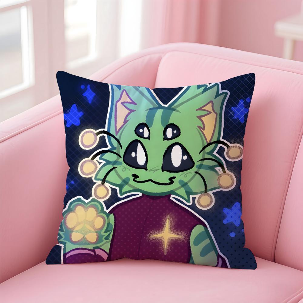 Game anime R-Regretevator-gnarpyY Cushion Cover Comfortable Reversible Pillow Cover Ideal for Car Sofa Bedroom & Beyond 12x12Inch