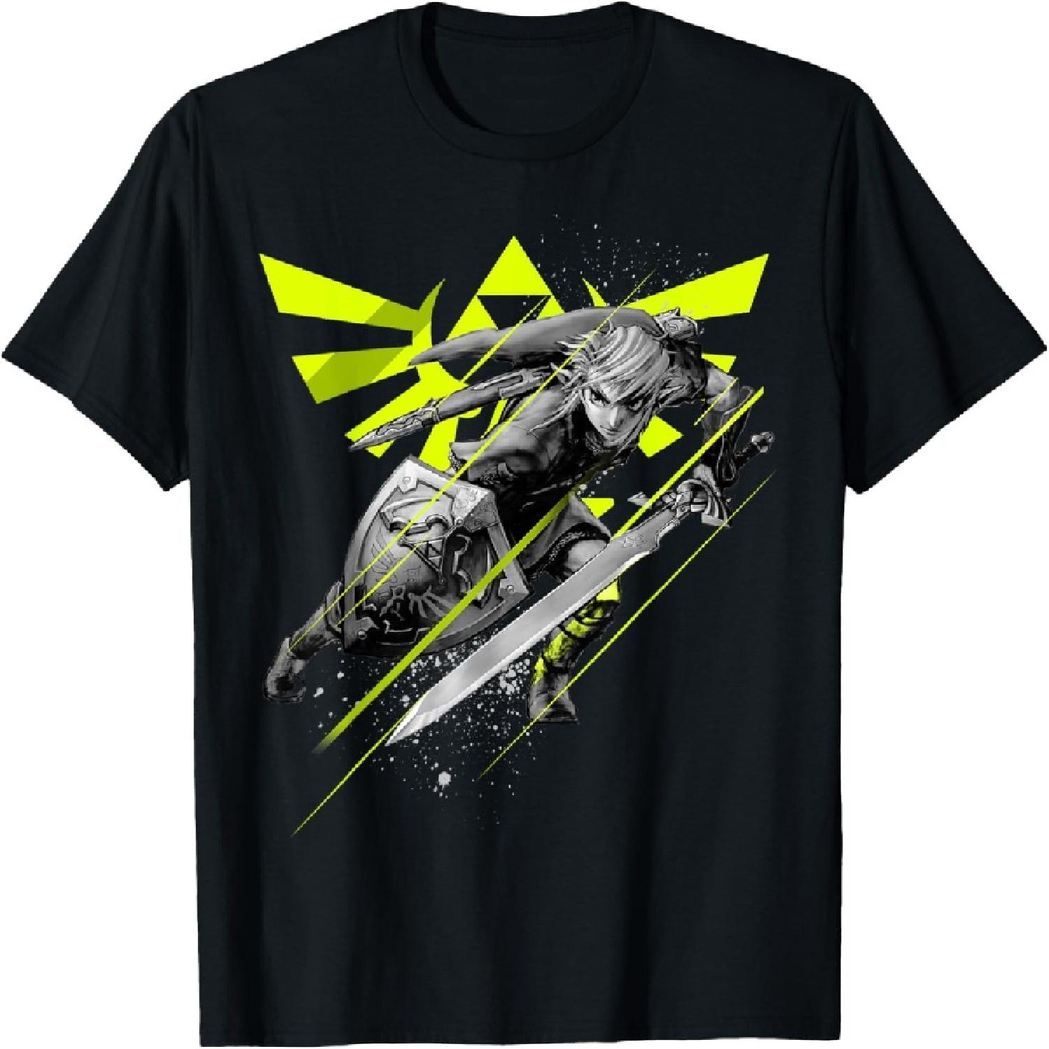 Legend of Zelda Link Neon Green Crest T-Shirt XXXXXL разноцветный