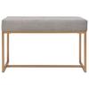 VidaXL Banc 80 cm Gris Velours 247558