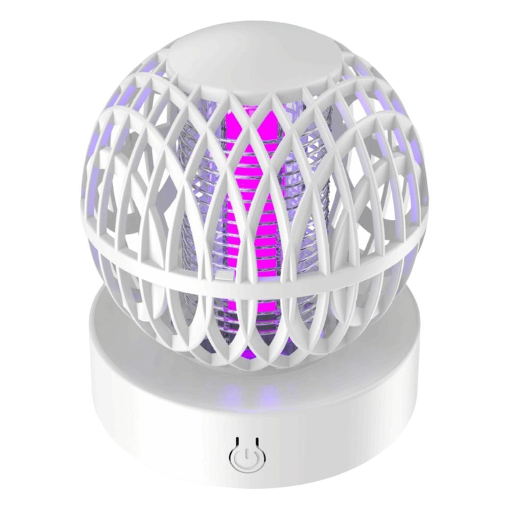 2-in-1 Design Mosquito Zapper Rechargeable Killer Lamp Zapper Electric Mosquito Killer  Home Use белый